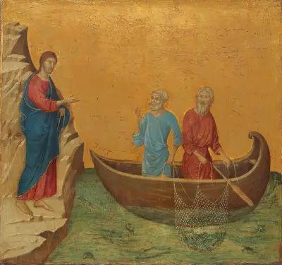 The Calling of the Apostles Peter and Andrew Duccio di Buoninsegna